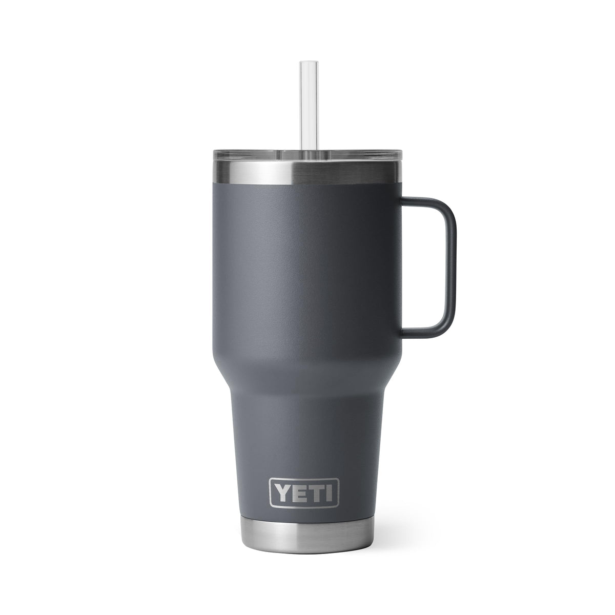 YETI Rambler 42 oz Tumbler with Handle and Straw Lid, Travel Mug Water Tumbler, Vacuum Insulated Cup with Handle, Stainless Steel, Seafoam