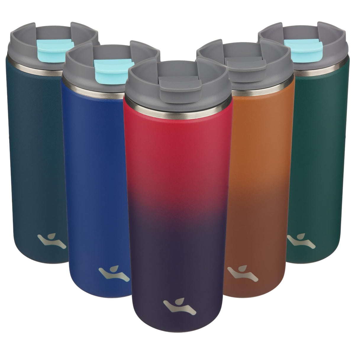 Konokyo 16oz Travel Coffee Mug with Lid, Insulated Stainless Tumbler
