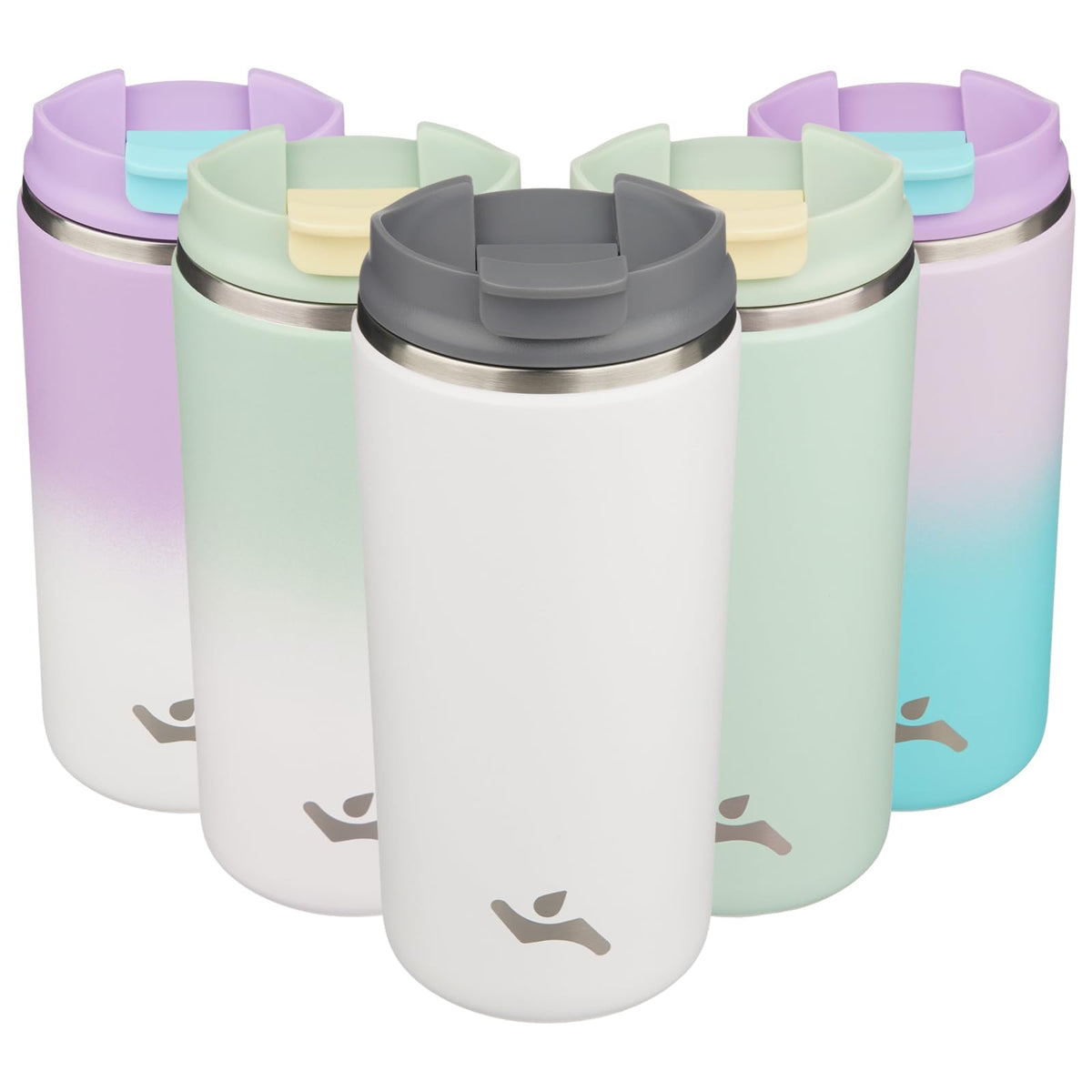 Konokyo 16oz Travel Coffee Mug with Lid, Insulated Stainless Tumbler