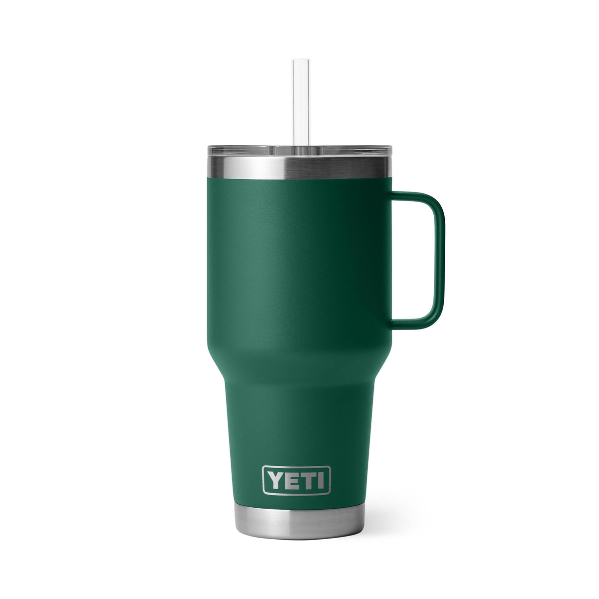 YETI Rambler 42 oz Tumbler with Handle and Straw Lid, Travel Mug Water Tumbler, Vacuum Insulated Cup with Handle, Stainless Steel, Seafoam