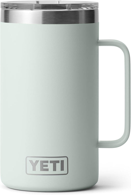 YETI Rambler 24 oz Mug, Vacuum Insulated, Stainless Steel with MagSlider Lid