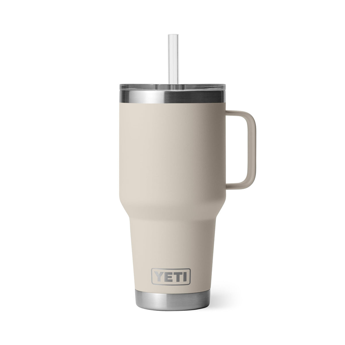 YETI Rambler 42 oz Tumbler with Handle and Straw Lid, Travel Mug Water Tumbler, Vacuum Insulated Cup with Handle, Stainless Steel, Seafoam