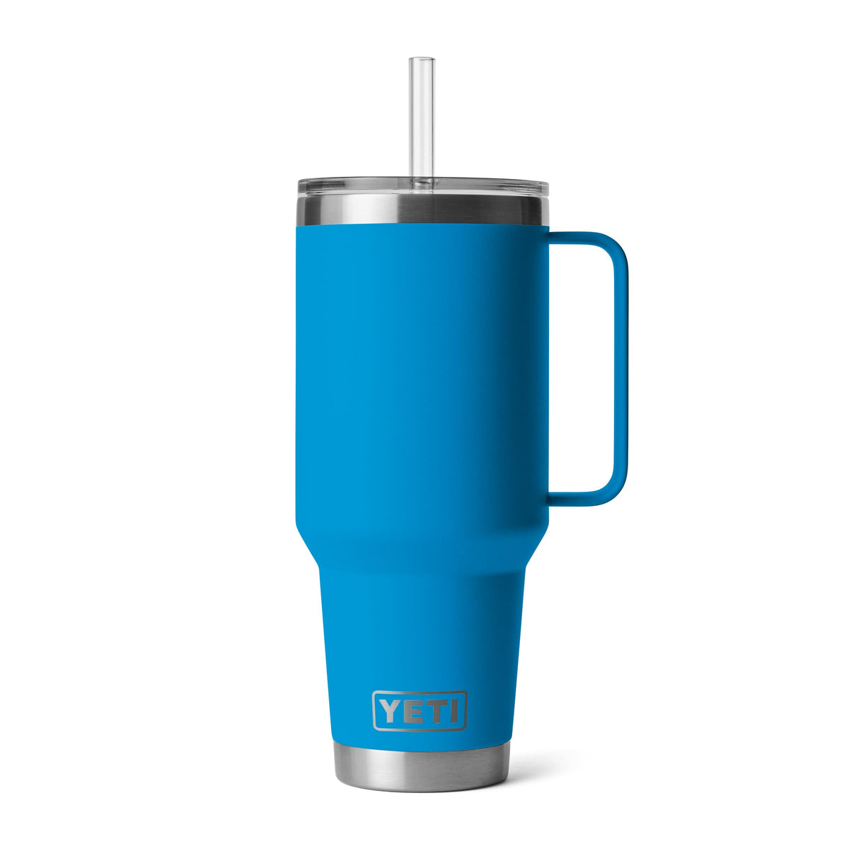 YETI Rambler 42 oz Tumbler with Handle and Straw Lid, Travel Mug Water Tumbler, Vacuum Insulated Cup with Handle, Stainless Steel, Seafoam