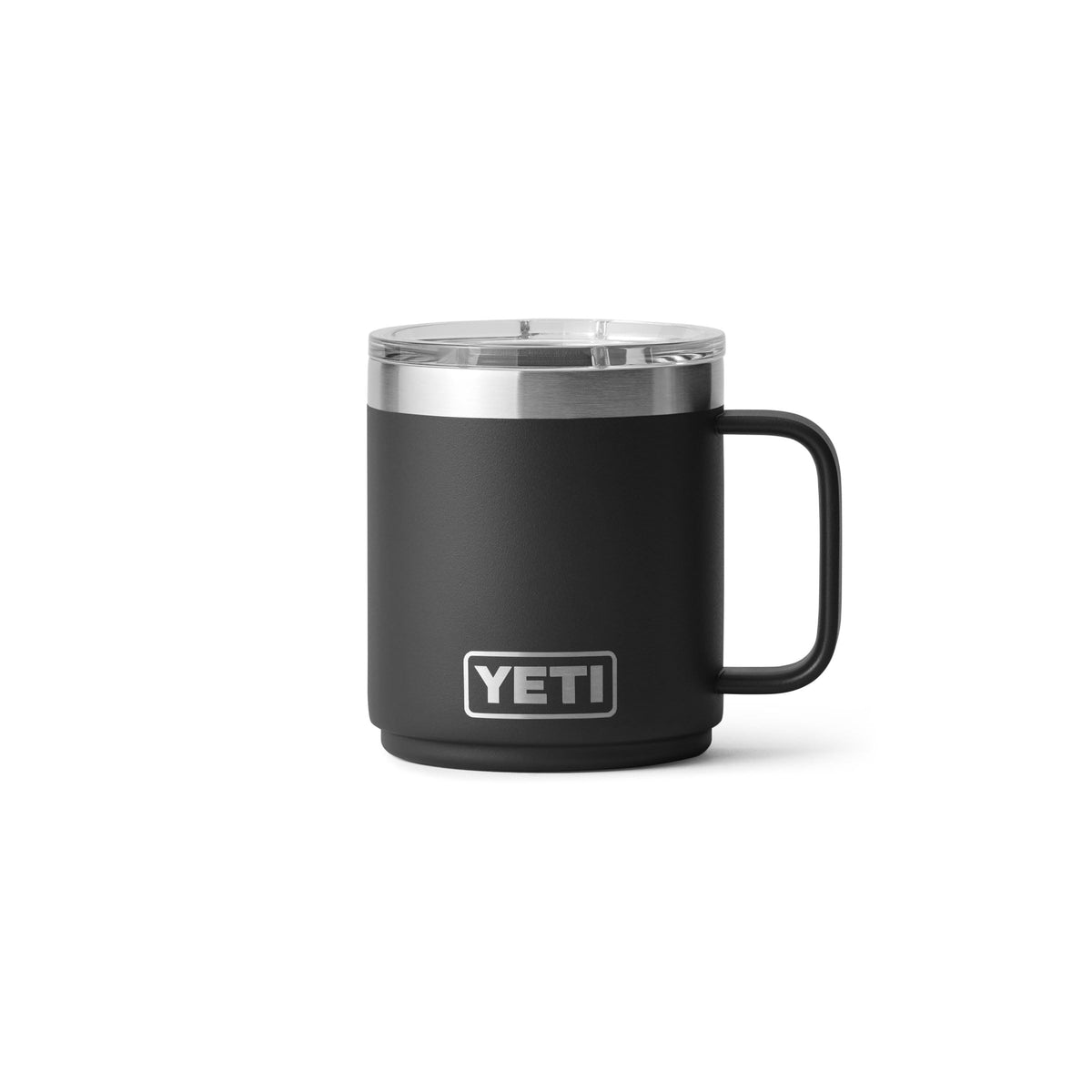 YETI Rambler 10 oz Ceramic Lined Stackable Mug, Vacuum Insulated, Stainless Steel with MagSlider Lid, Pampa Green