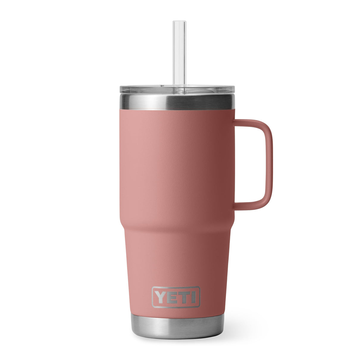 YETI Rambler 42 oz Tumbler with Handle and Straw Lid, Travel Mug Water Tumbler, Vacuum Insulated Cup with Handle, Stainless Steel, Seafoam