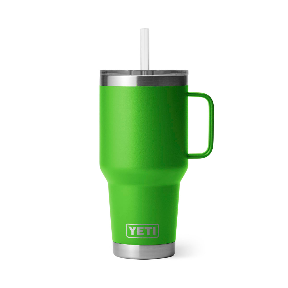 YETI Rambler 42 oz Tumbler with Handle and Straw Lid, Travel Mug Water Tumbler, Vacuum Insulated Cup with Handle, Stainless Steel, Seafoam