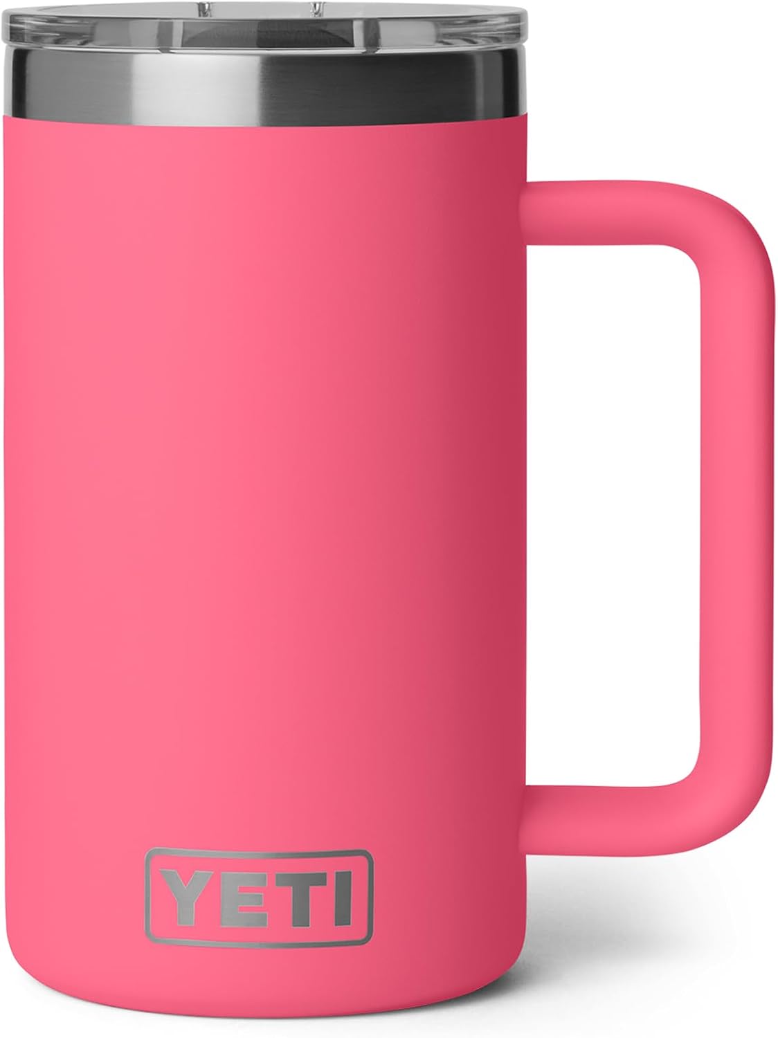 YETI Rambler 24 oz Ceramic Lined Stackable Mug, Tropical Pink