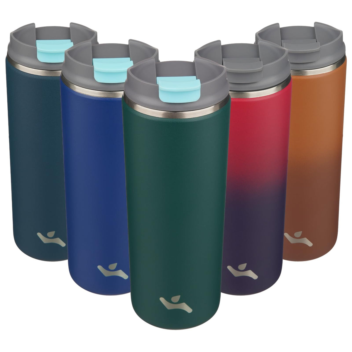 Konokyo 16oz Travel Coffee Mug with Lid, Insulated Stainless Tumbler