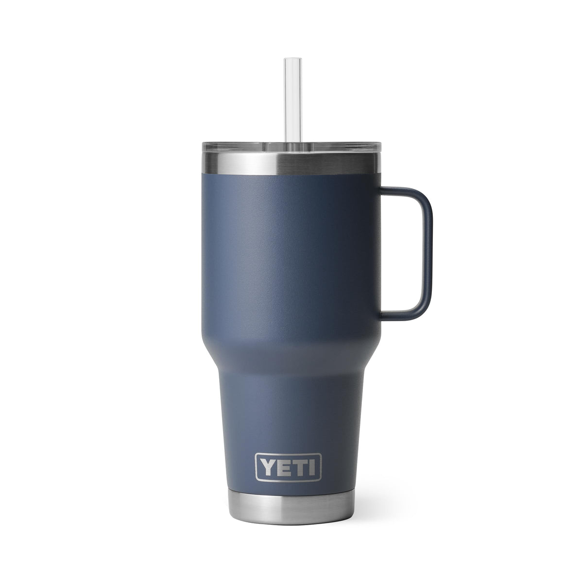 YETI Rambler 42 oz Tumbler with Handle and Straw Lid, Travel Mug Water Tumbler, Vacuum Insulated Cup with Handle, Stainless Steel, Seafoam