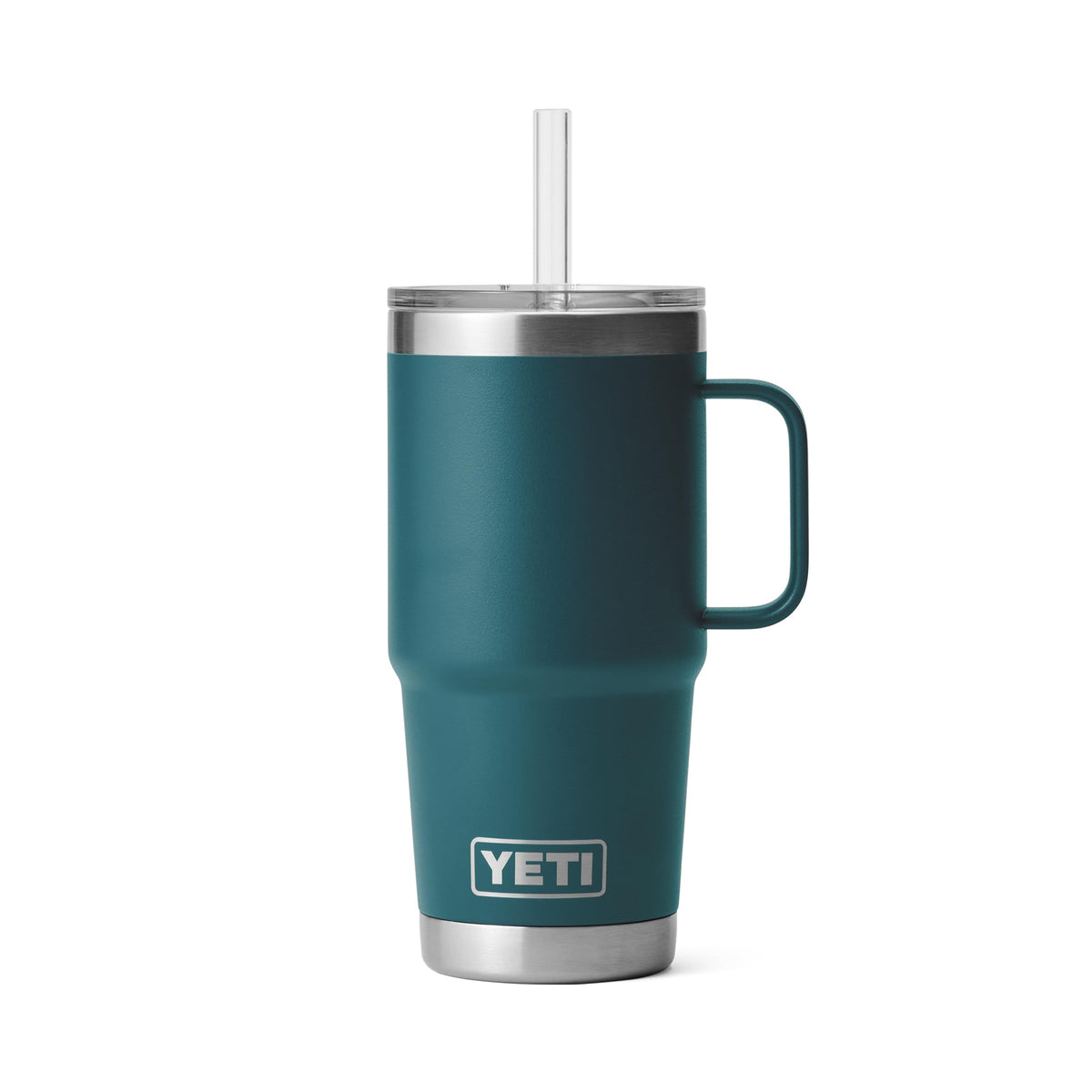 YETI Rambler 42 oz Tumbler with Handle and Straw Lid, Travel Mug Water Tumbler, Vacuum Insulated Cup with Handle, Stainless Steel, Seafoam