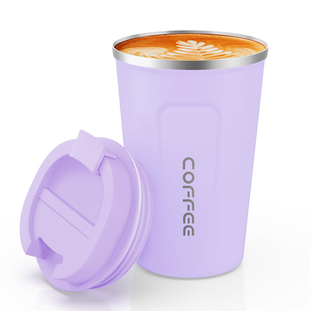 CS COSDDI 12 oz Coffee mug - Stainless Steel Coffee Cup with Leakproof Lid