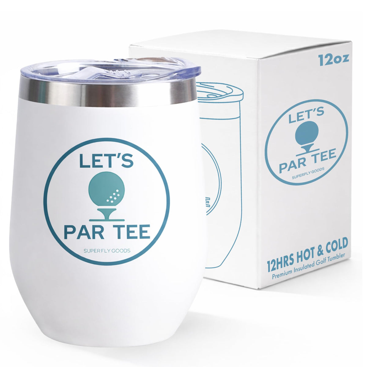Super Fly Goods - 12 oz Tennis Mug – Insulated Stainless Steel Tumbler with Lid | Keeps Beverages Hot or Cold | Cool Gifts for Women, Dad & Players, Unique Gift Idea (Tennis)