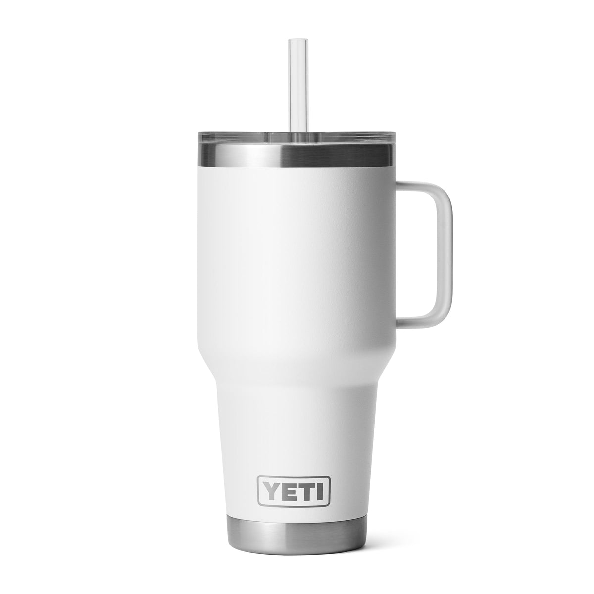 YETI Rambler 42 oz Tumbler with Handle and Straw Lid, Travel Mug Water Tumbler, Vacuum Insulated Cup with Handle, Stainless Steel, Seafoam
