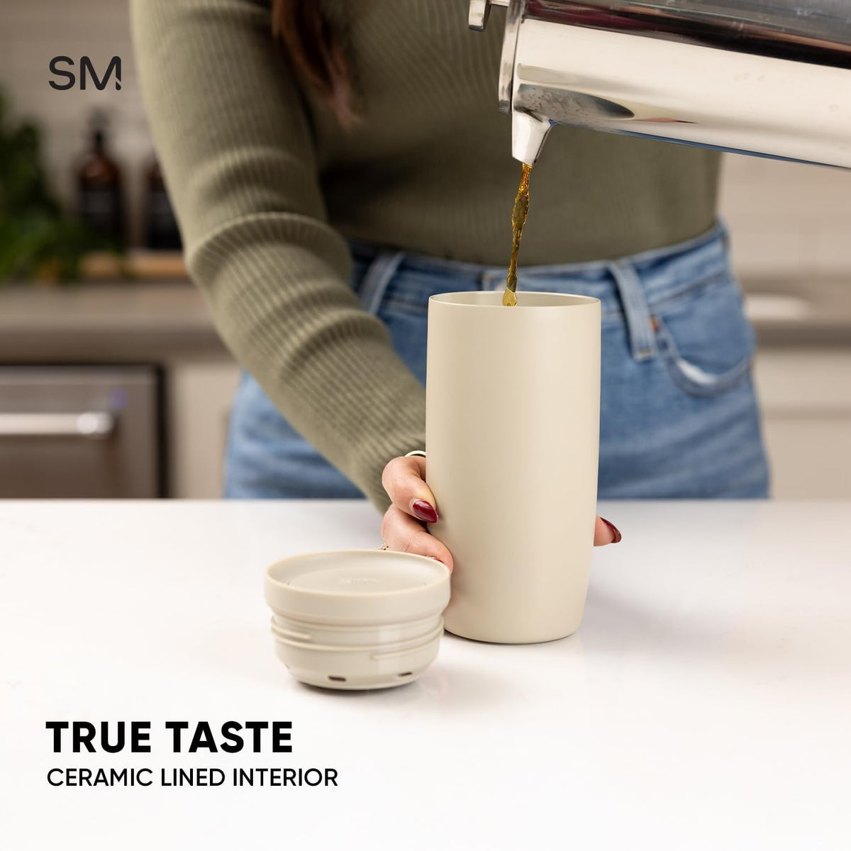 Simple Modern Insulated Travel Coffee Mug 360° Lid | 16oz | Terrazzo