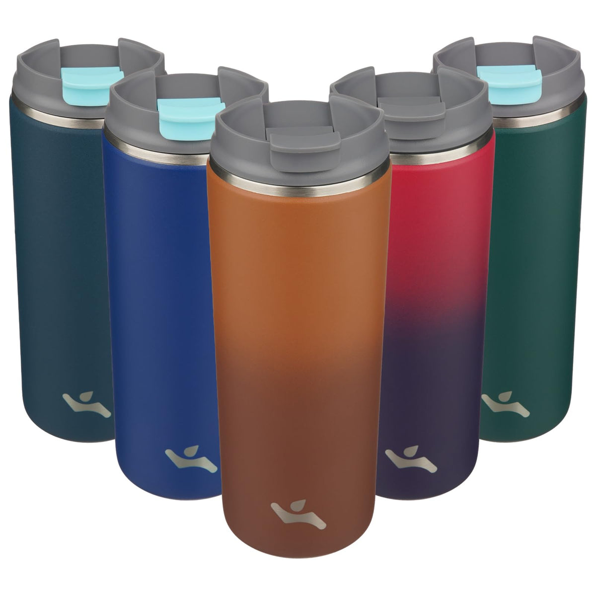 Konokyo 16oz Travel Coffee Mug with Lid, Insulated Stainless Tumbler