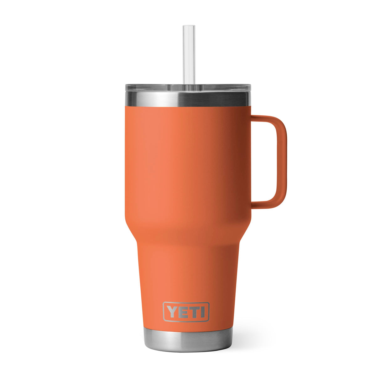 YETI Rambler 42 oz Tumbler with Handle and Straw Lid, Travel Mug Water Tumbler, Vacuum Insulated Cup with Handle, Stainless Steel, Seafoam