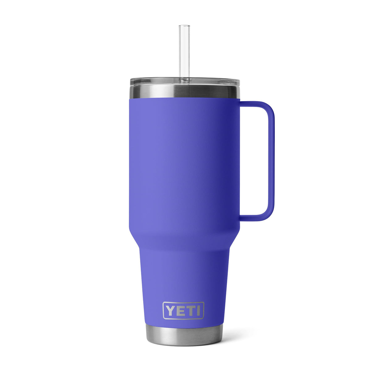 YETI Rambler 42 oz Tumbler with Handle and Straw Lid, Travel Mug Water Tumbler, Vacuum Insulated Cup with Handle, Stainless Steel, Seafoam