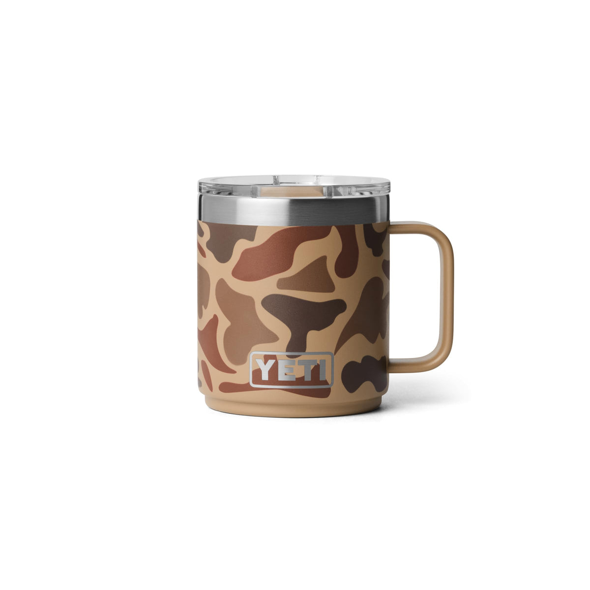YETI Rambler 10 oz Ceramic Lined Stackable Mug, Vacuum Insulated, Stainless Steel with MagSlider Lid, Pampa Green