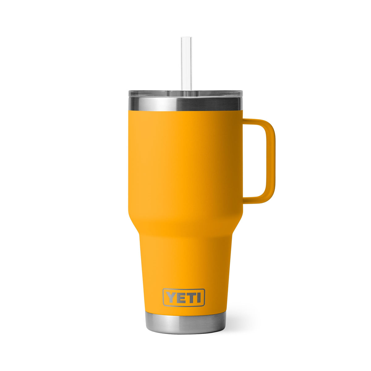 YETI Rambler 42 oz Tumbler with Handle and Straw Lid, Travel Mug Water Tumbler, Vacuum Insulated Cup with Handle, Stainless Steel, Seafoam