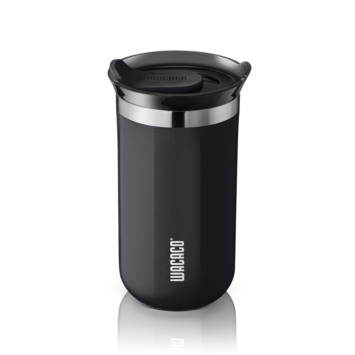 WACACO Octaroma Classico Travel Coffee Mug, Double-wall Stainless Steel Travel Tumbler With Drinking Lid, 6 fl oz (180ml), Amber Yellow