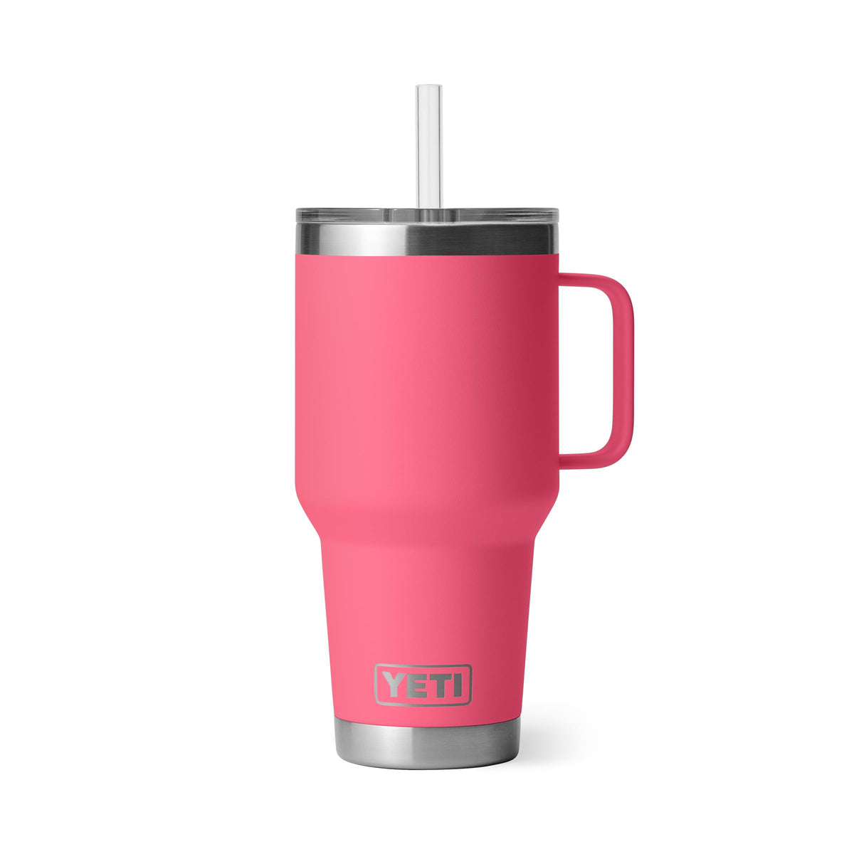 YETI Rambler 42 oz Tumbler with Handle and Straw Lid, Travel Mug Water Tumbler, Vacuum Insulated Cup with Handle, Stainless Steel, Seafoam