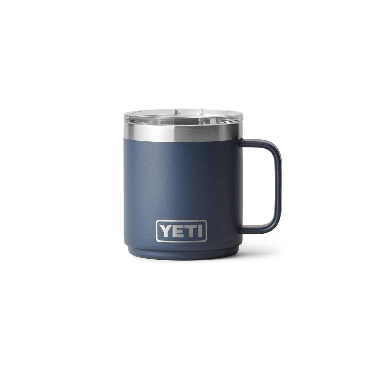 YETI Rambler 10 oz Ceramic Lined Stackable Mug, Vacuum Insulated, Stainless Steel with MagSlider Lid, Pampa Green