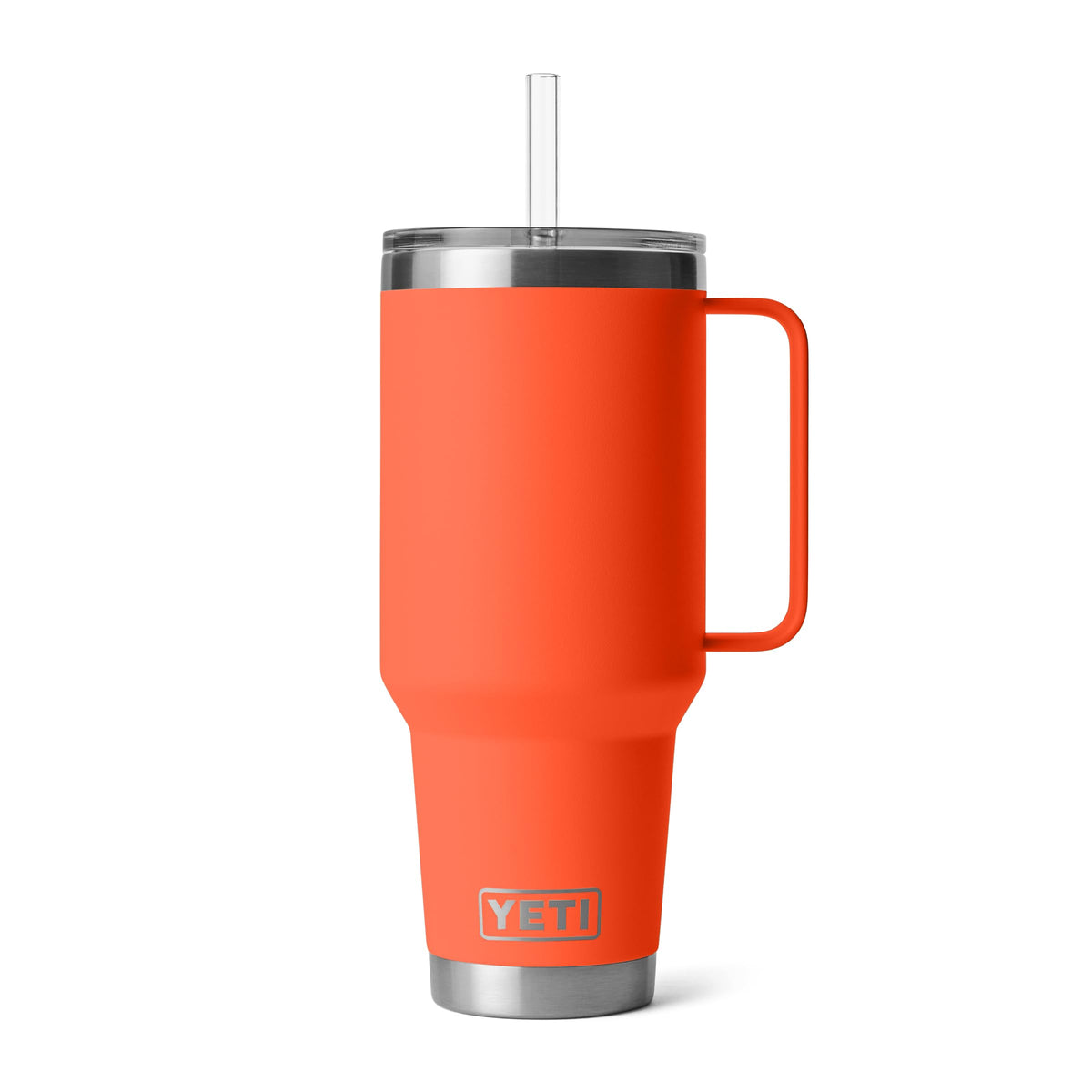 YETI Rambler 42 oz Tumbler with Handle and Straw Lid, Travel Mug Water Tumbler, Vacuum Insulated Cup with Handle, Stainless Steel, Seafoam
