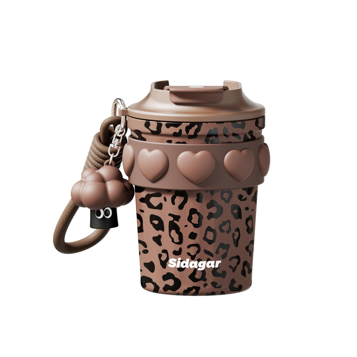 SDGA+ 12 oz Travel Coffee Mug Spill Proof Leak Proof, Stainless Steel Thermal Coffee Cup with Lid, Resuable Cup for Hot and Cold, Portable Tumbler for Women, Green