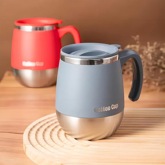 1Pcs SmoothSip Slider Insulated Stainless Steel Coffee Tumbler, Ideal for Home, Outdoor, Camping, Birthday, Holiday,500ml Blue