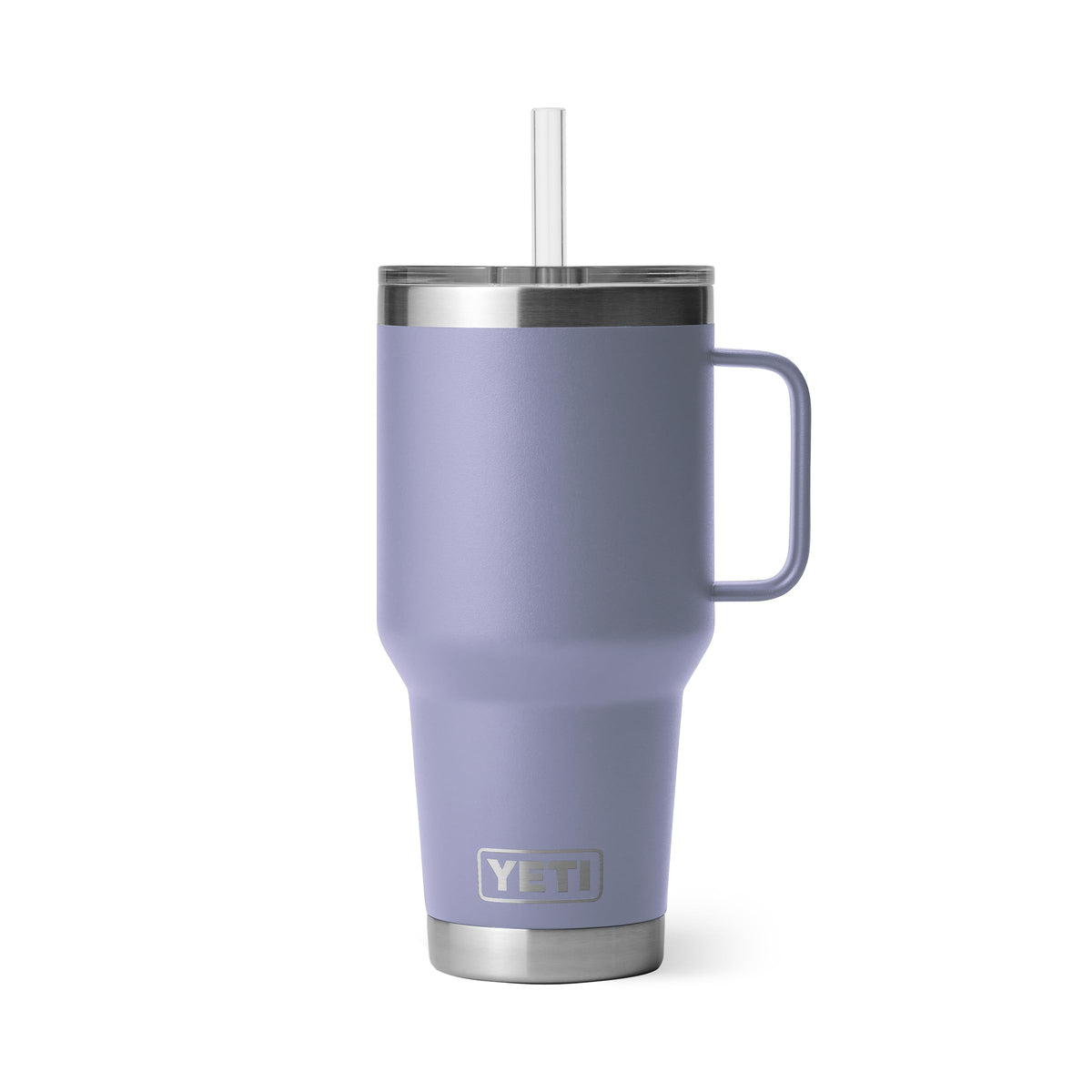YETI Rambler 42 oz Tumbler with Handle and Straw Lid, Travel Mug Water Tumbler, Vacuum Insulated Cup with Handle, Stainless Steel, Seafoam