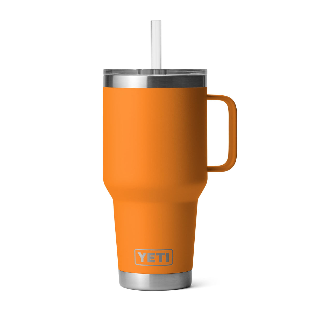YETI Rambler 42 oz Tumbler with Handle and Straw Lid, Travel Mug Water Tumbler, Vacuum Insulated Cup with Handle, Stainless Steel, Seafoam