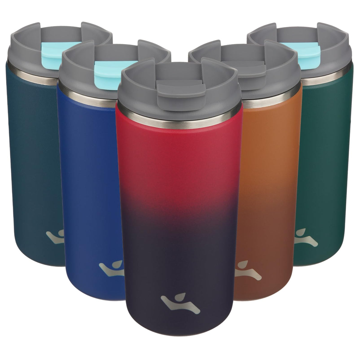 Konokyo 16oz Travel Coffee Mug with Lid, Insulated Stainless Tumbler