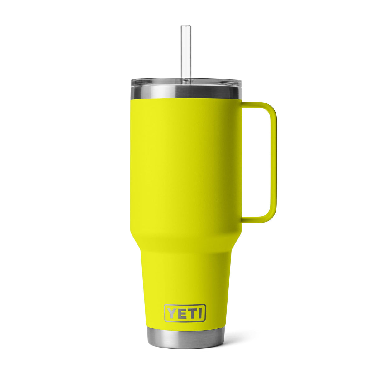 YETI Rambler 42 oz Tumbler with Handle and Straw Lid, Travel Mug Water Tumbler, Vacuum Insulated Cup with Handle, Stainless Steel, Seafoam