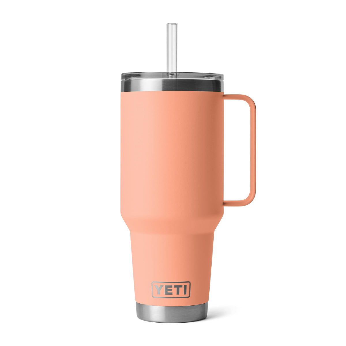 YETI Rambler 42 oz Tumbler with Handle and Straw Lid, Travel Mug Water Tumbler, Vacuum Insulated Cup with Handle, Stainless Steel, Seafoam