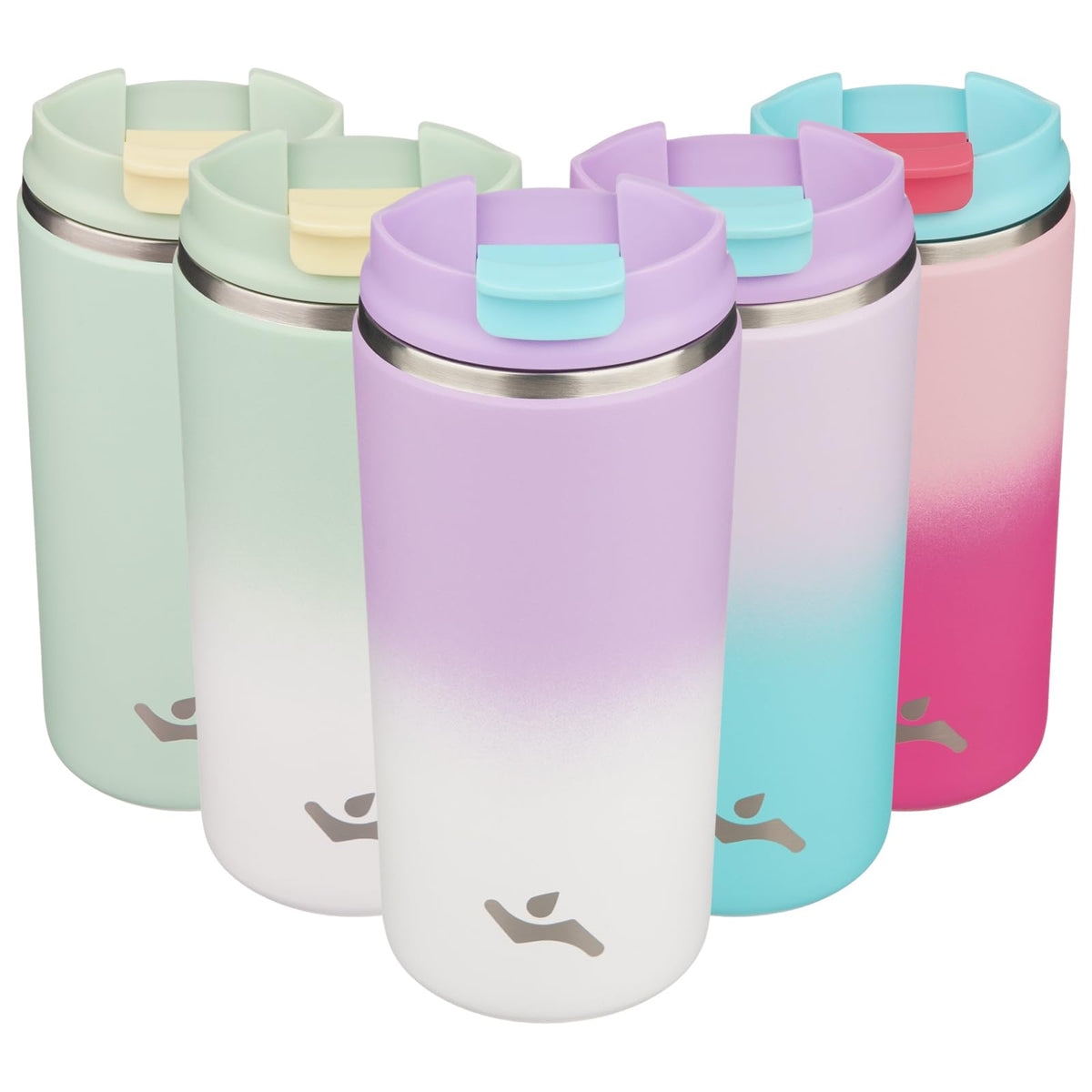 Konokyo 16oz Travel Coffee Mug with Lid, Insulated Stainless Tumbler