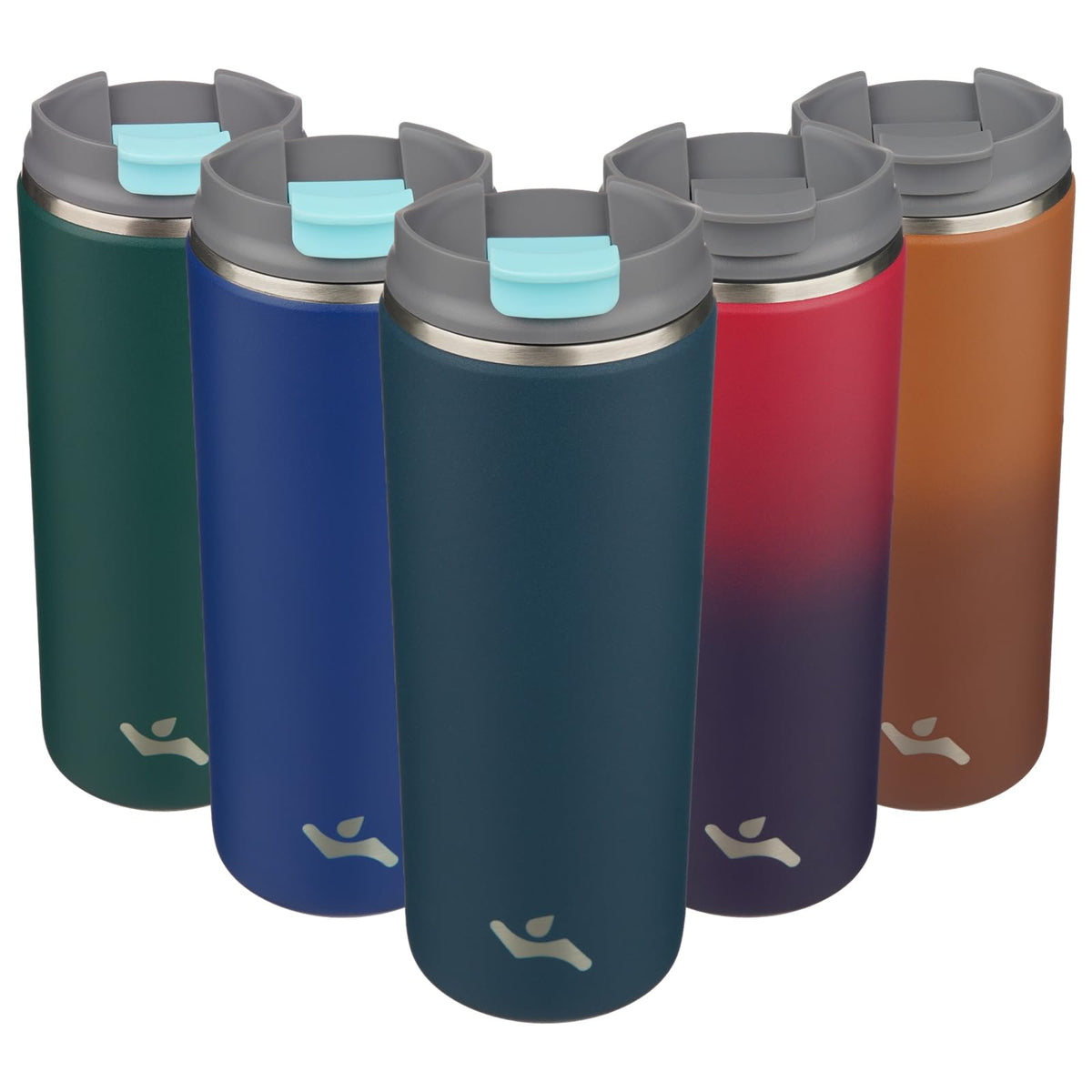 Konokyo 16oz Travel Coffee Mug with Lid, Insulated Stainless Tumbler