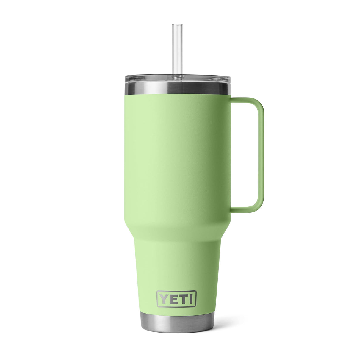 YETI Rambler 42 oz Tumbler with Handle and Straw Lid, Travel Mug Water Tumbler, Vacuum Insulated Cup with Handle, Stainless Steel, Seafoam