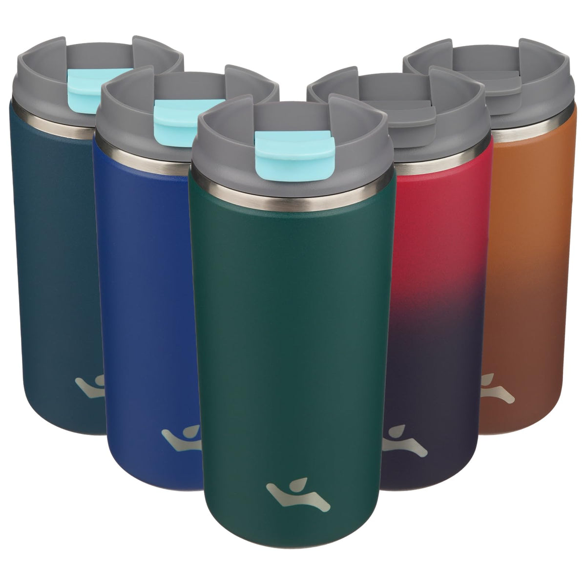 Konokyo 16oz Travel Coffee Mug with Lid, Insulated Stainless Tumbler