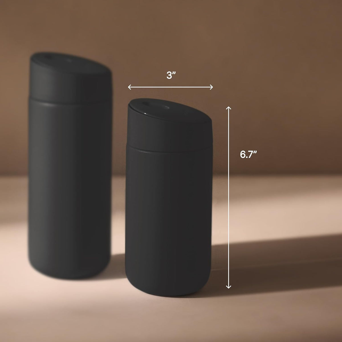 Fellow Carter Slide Ceramic Lined Travel Mug 12 oz, Coffee, One-Handed Lid