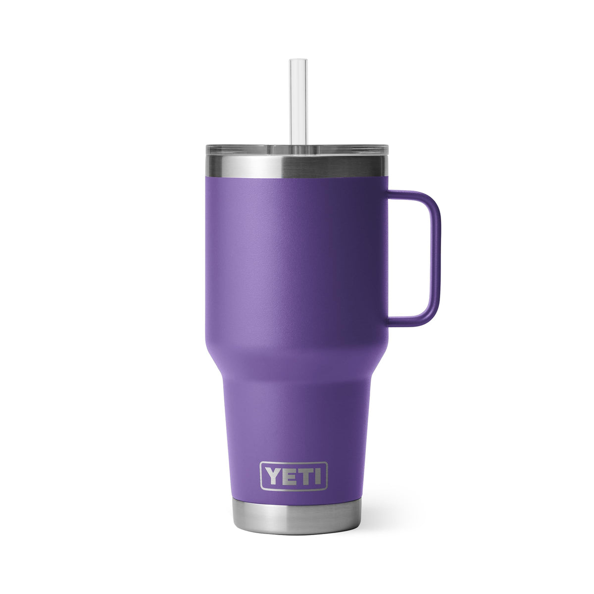 YETI Rambler 42 oz Tumbler with Handle and Straw Lid, Travel Mug Water Tumbler, Vacuum Insulated Cup with Handle, Stainless Steel, Seafoam