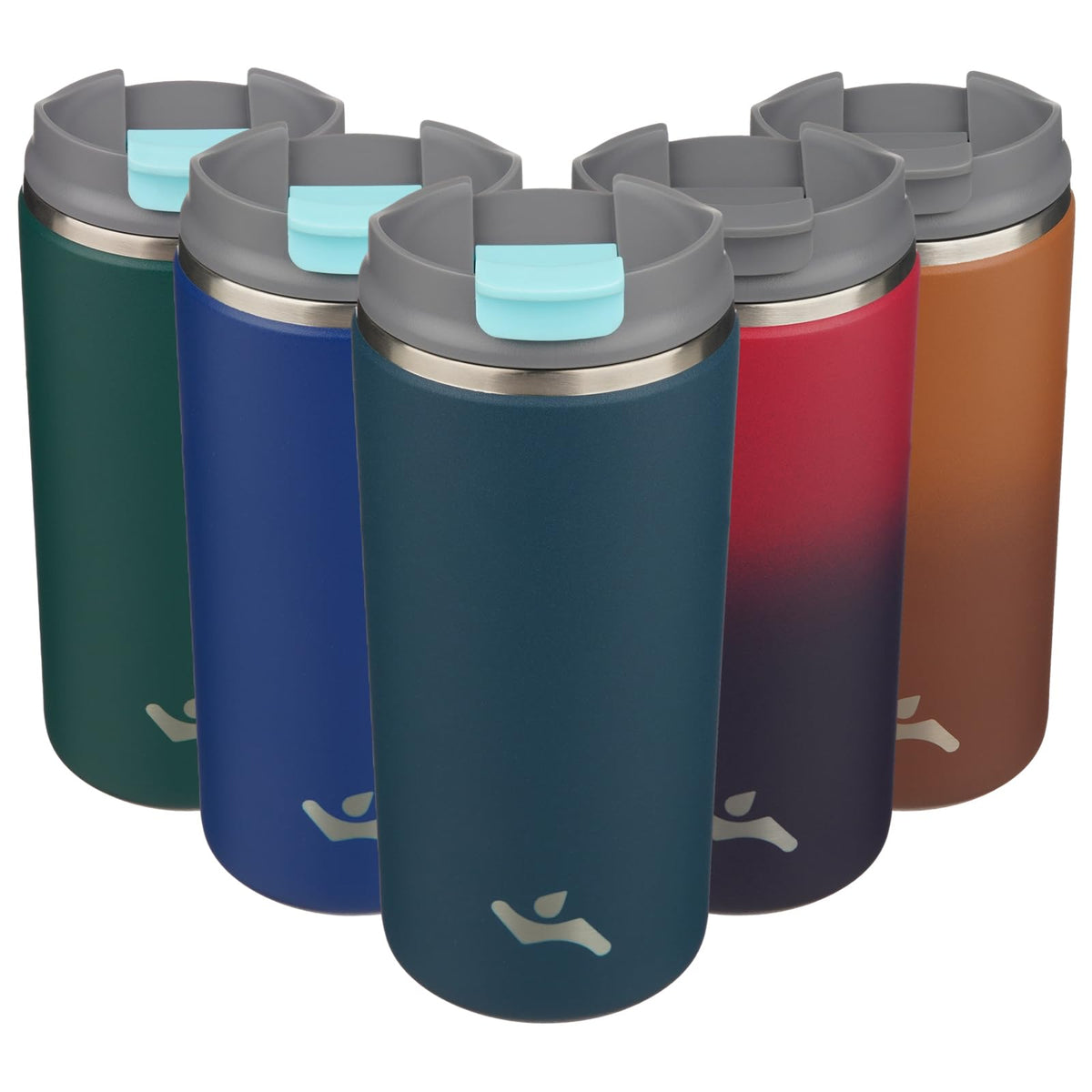 Konokyo 16oz Travel Coffee Mug with Lid, Insulated Stainless Tumbler