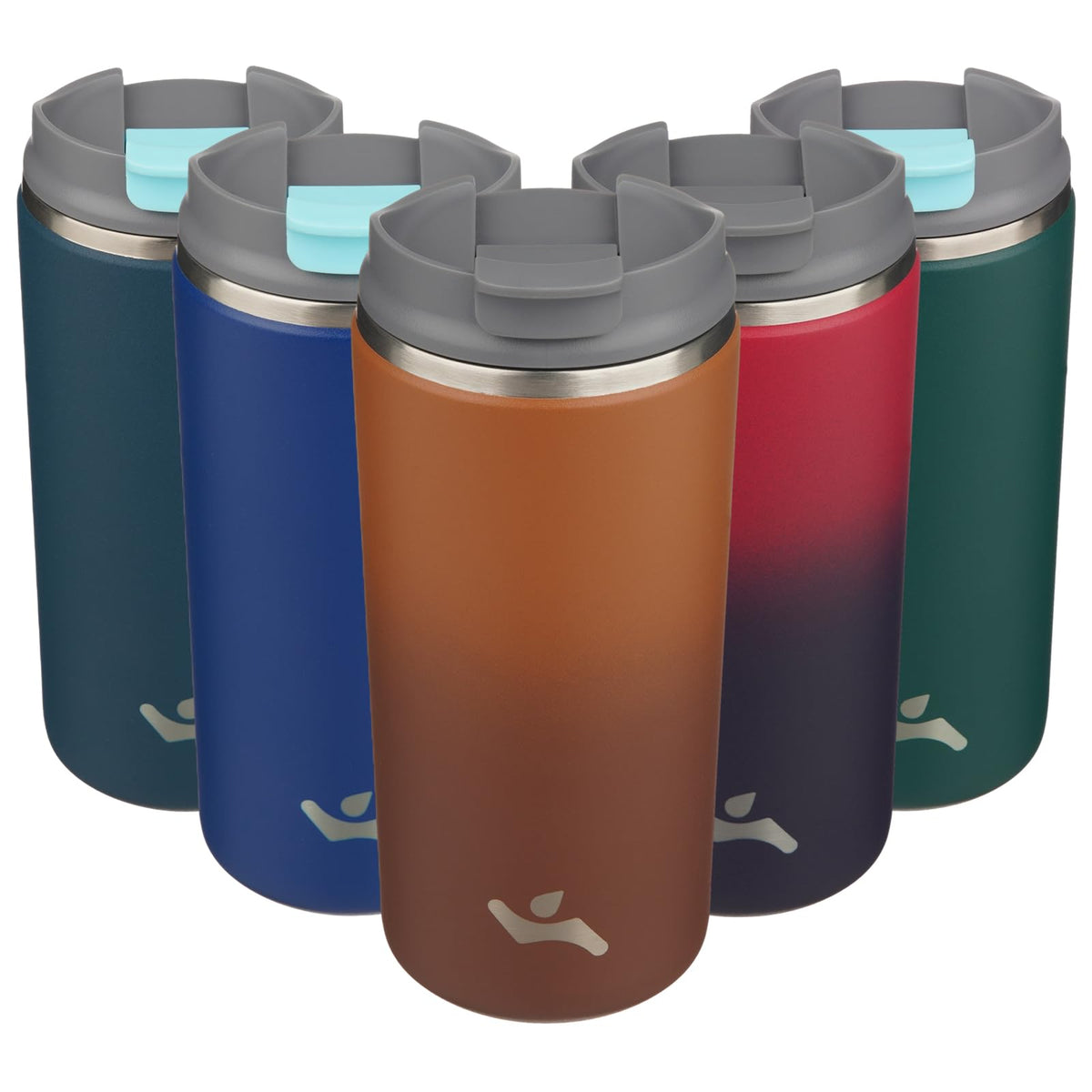 Konokyo 16oz Travel Coffee Mug with Lid, Insulated Stainless Tumbler