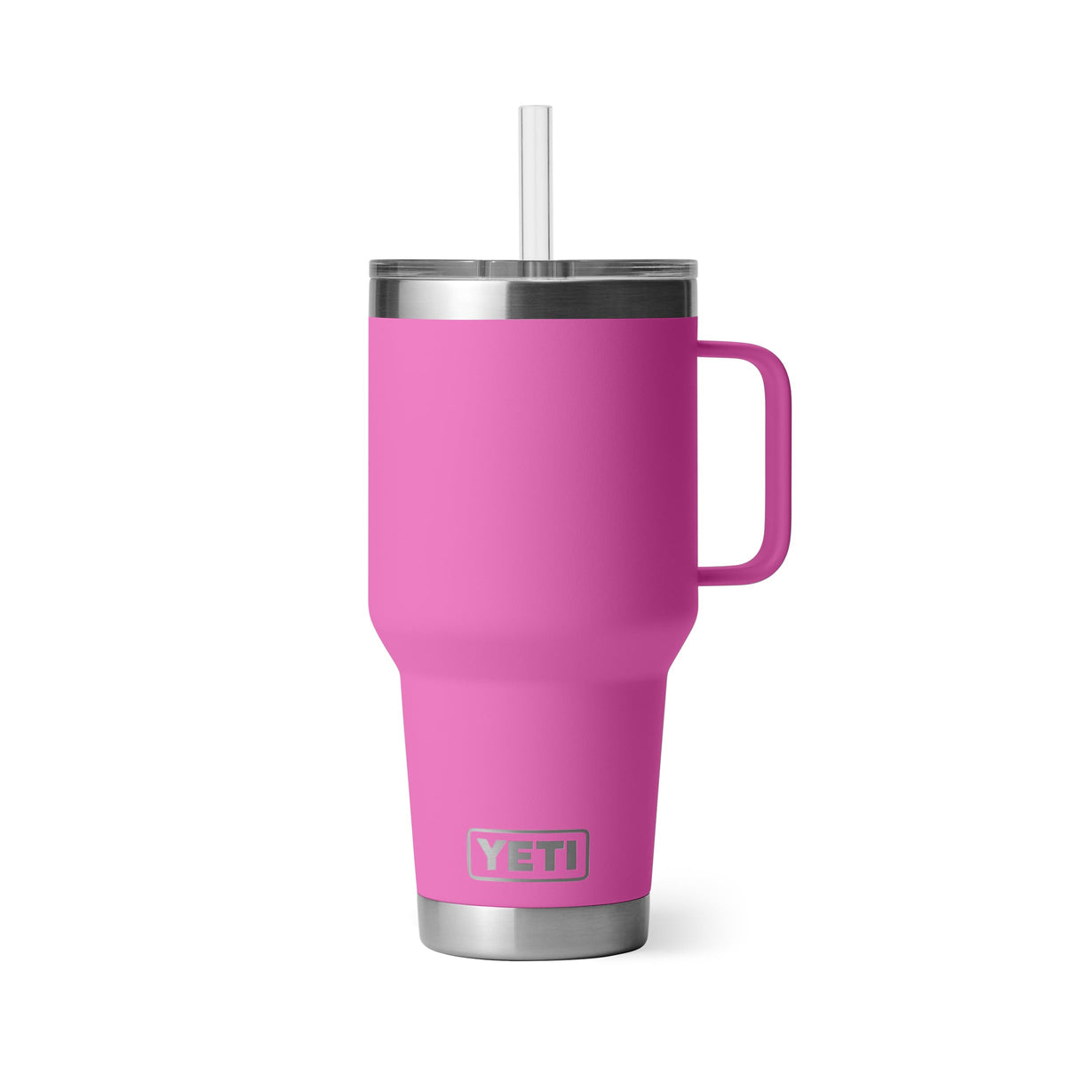 YETI Rambler 42 oz Tumbler with Handle and Straw Lid, Travel Mug Water Tumbler, Vacuum Insulated Cup with Handle, Stainless Steel, Seafoam