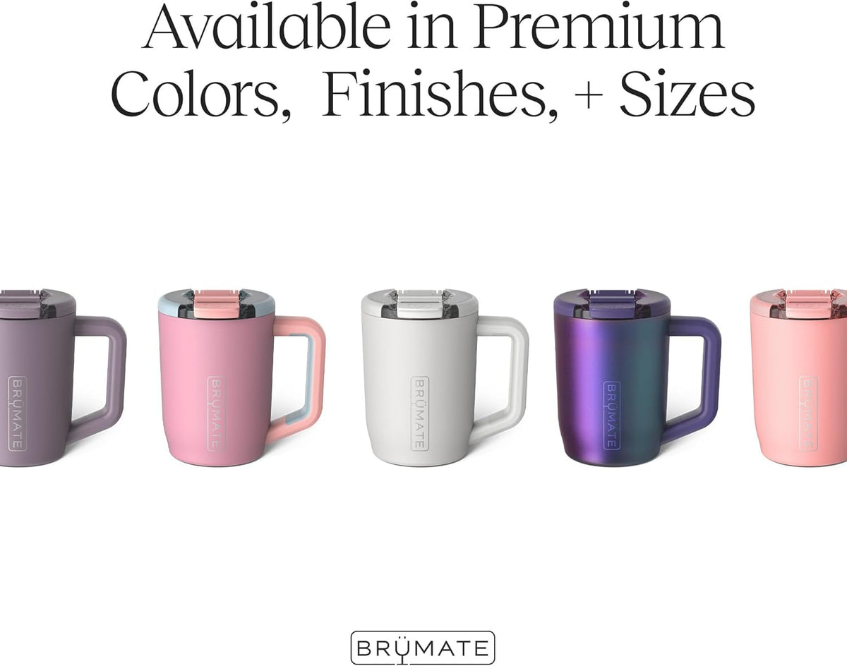 BrüMate Müv - 15oz 100% Leak Proof Insulated Coffee Mug with Handle & Lid - Stainless Steel Coffee Travel Mug - Double Walled Coffee Cup (Lilac Dusk)