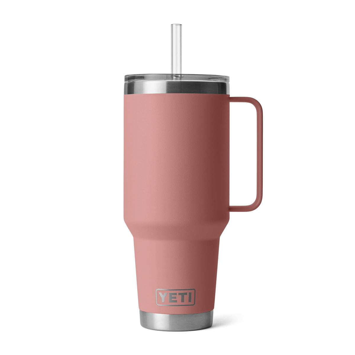 YETI Rambler 42 oz Tumbler with Handle and Straw Lid, Travel Mug Water Tumbler, Vacuum Insulated Cup with Handle, Stainless Steel, Seafoam