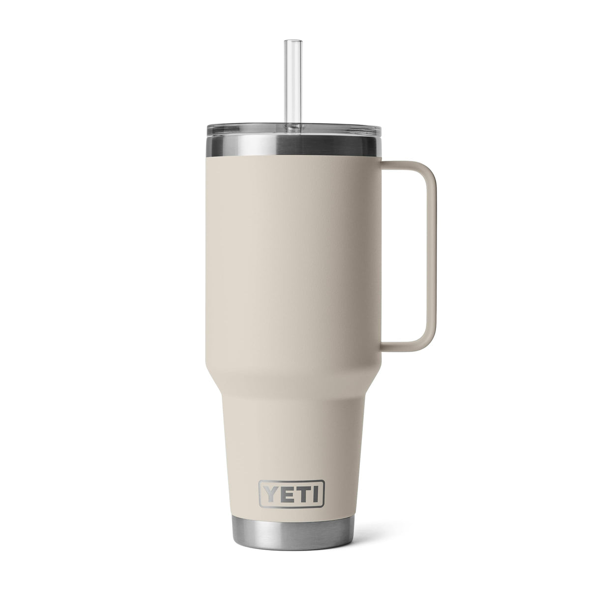 YETI Rambler 42 oz Tumbler with Handle and Straw Lid, Travel Mug Water Tumbler, Vacuum Insulated Cup with Handle, Stainless Steel, Seafoam