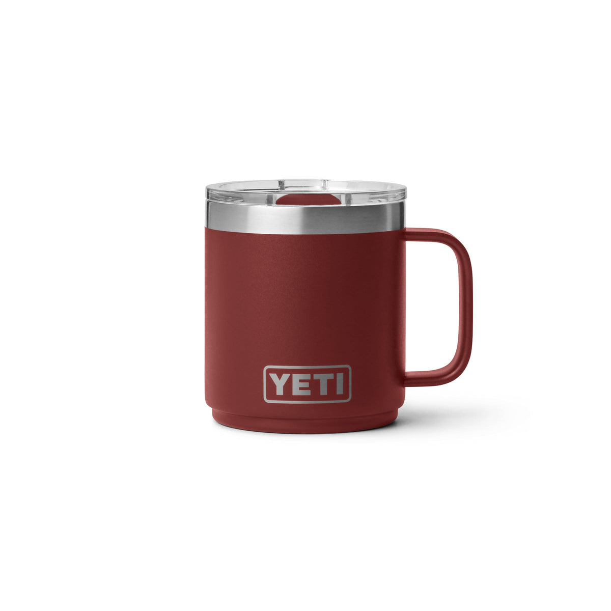 YETI Rambler 10 oz Ceramic Lined Stackable Mug, Vacuum Insulated, Stainless Steel with MagSlider Lid, Pampa Green