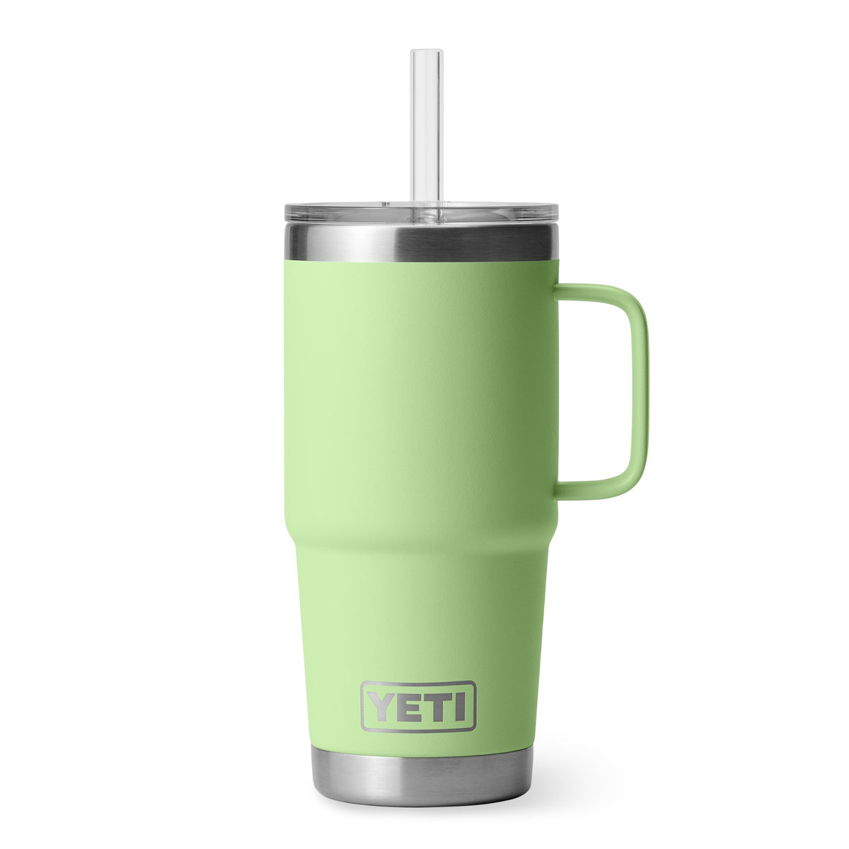 YETI Rambler 42 oz Tumbler with Handle and Straw Lid, Travel Mug Water Tumbler, Vacuum Insulated Cup with Handle, Stainless Steel, Seafoam
