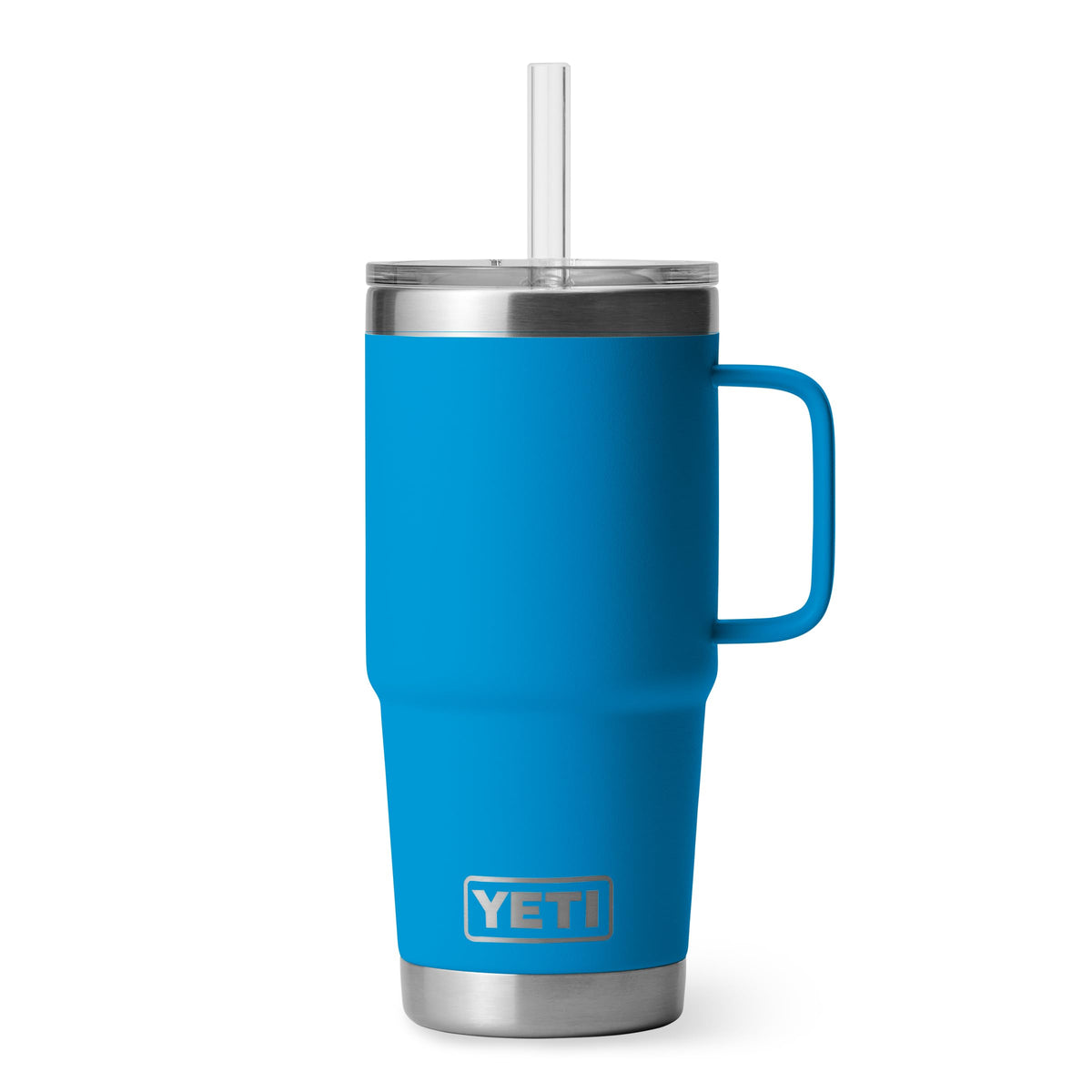 YETI Rambler 42 oz Tumbler with Handle and Straw Lid, Travel Mug Water Tumbler, Vacuum Insulated Cup with Handle, Stainless Steel, Seafoam