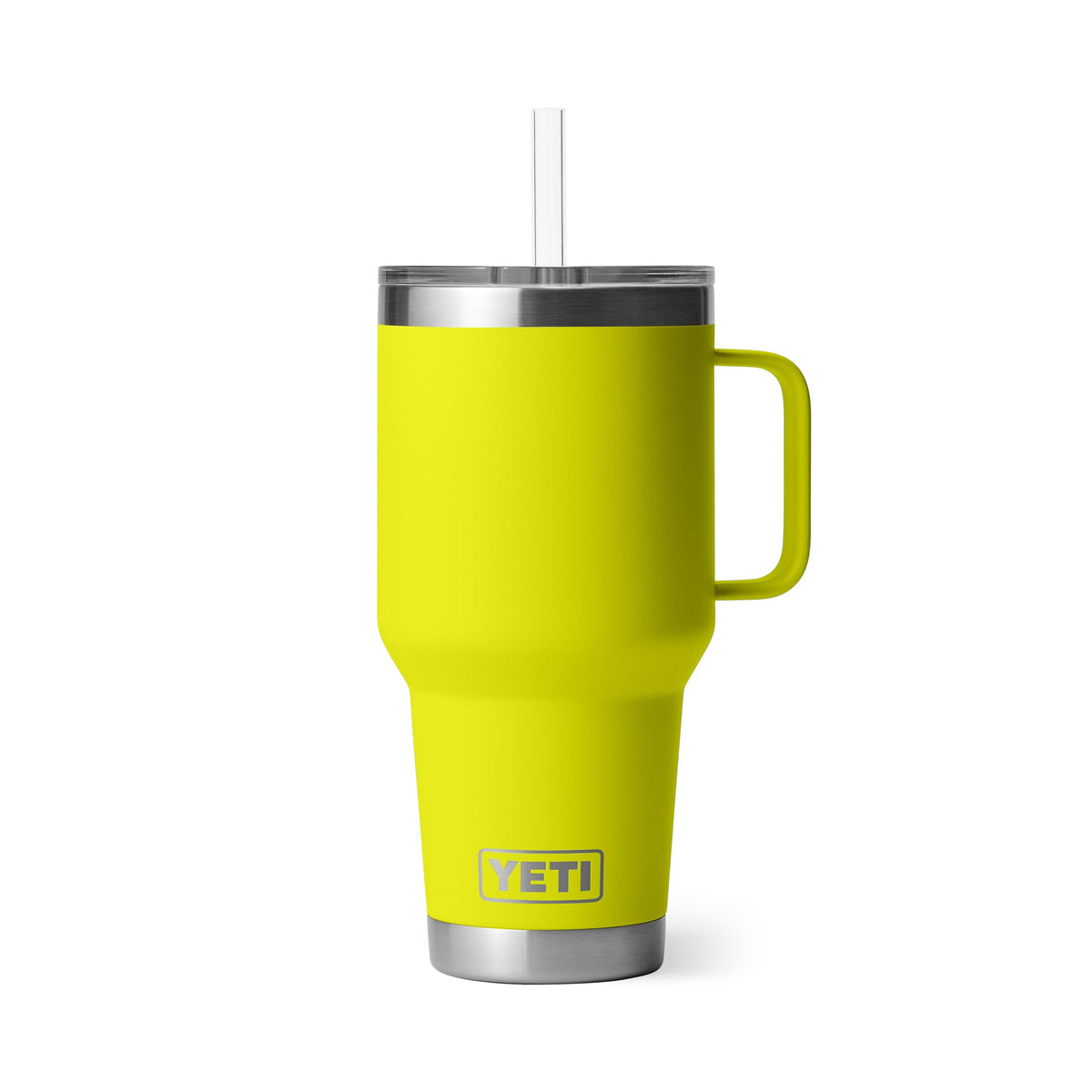 YETI Rambler 42 oz Tumbler with Handle and Straw Lid, Travel Mug Water Tumbler, Vacuum Insulated Cup with Handle, Stainless Steel, Seafoam
